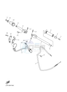 YZF-R1M 998 R4 (2KSE) drawing STEERING HANDLE & CABLE