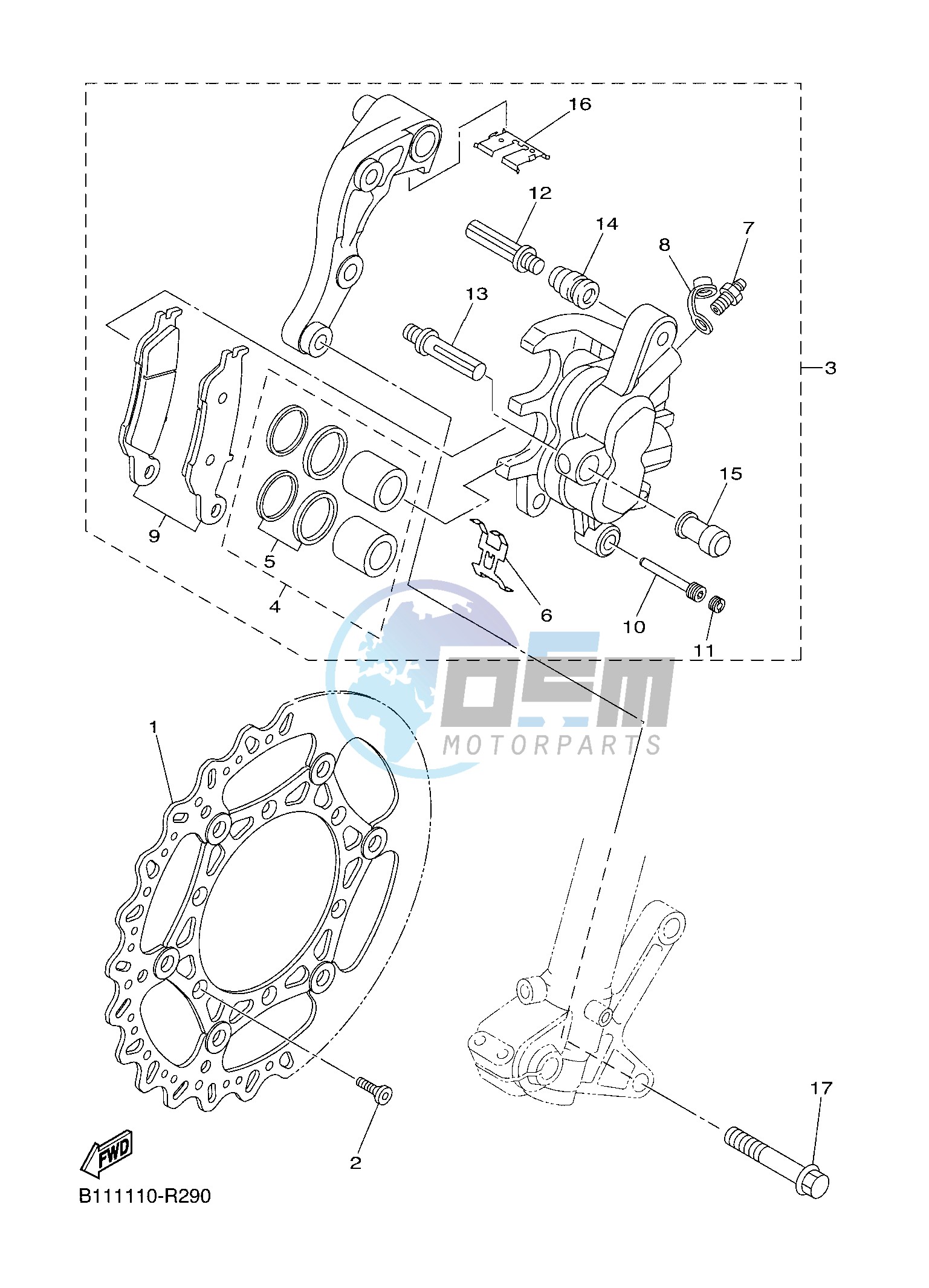 FRONT BRAKE CALIPER