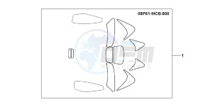 XL650V TRANSALP drawing PROTECTOR TAPE