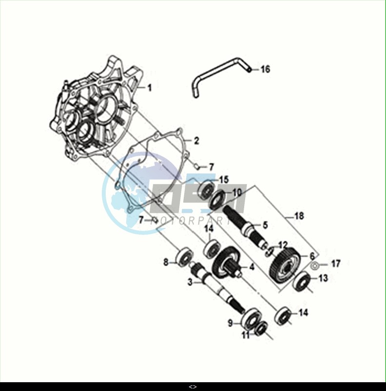 MISSION CASE-DRIVE SHAFT