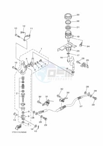 YFZ450R (BKDD) drawing REAR MASTER CYLINDER