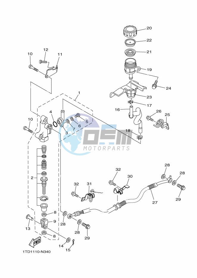 REAR MASTER CYLINDER