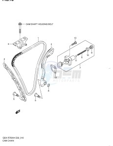 GSX-R600 (E2) drawing CAM CHAIN