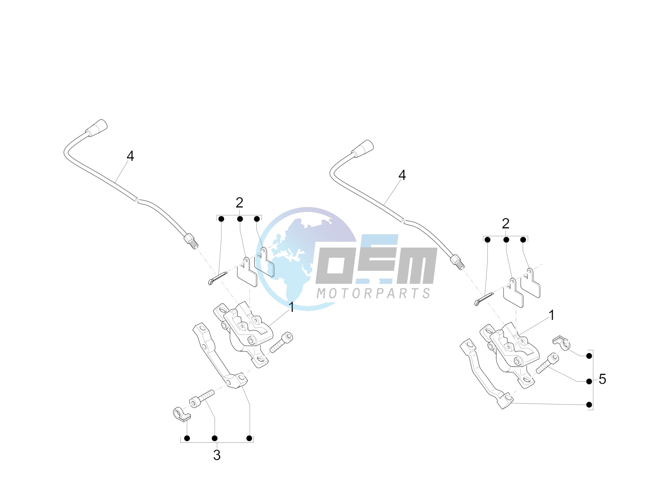 Brakes pipes - Calipers