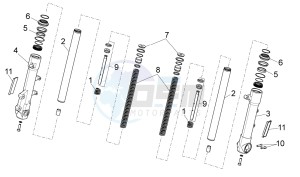 Sport City One 50 2t 2v e3 drawing Front Fork