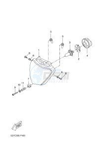 MT125A MT-125 ABS (BR34 BR34 BR34 BR34 BR34) drawing HEADLIGHT