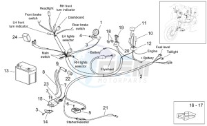 Scarabeo 50 4T E2 drawing Electrical system