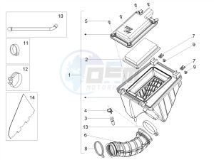 TUONO 125 4T E4 ABS (APAC) drawing Air box