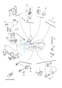 YP400R X-MAX 400 X-MAX 400 (1SD1 1SD1 1SD1) drawing ELECTRICAL 2