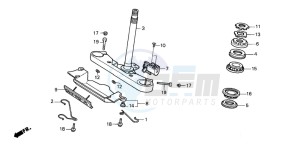 VT1100C2 drawing STEERING STEM (VT1100C)