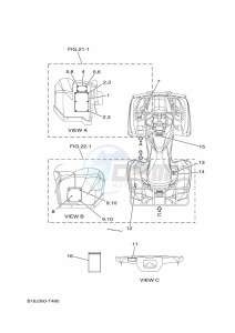 YFM700FWBD YFM70KPAK (B5K6) drawing EMBLEM & LABEL 1