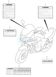 GSF600 (E2) Bandit drawing LABEL (MODEL K3 K4)