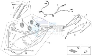 Atlantic 125-250 drawing Headlight