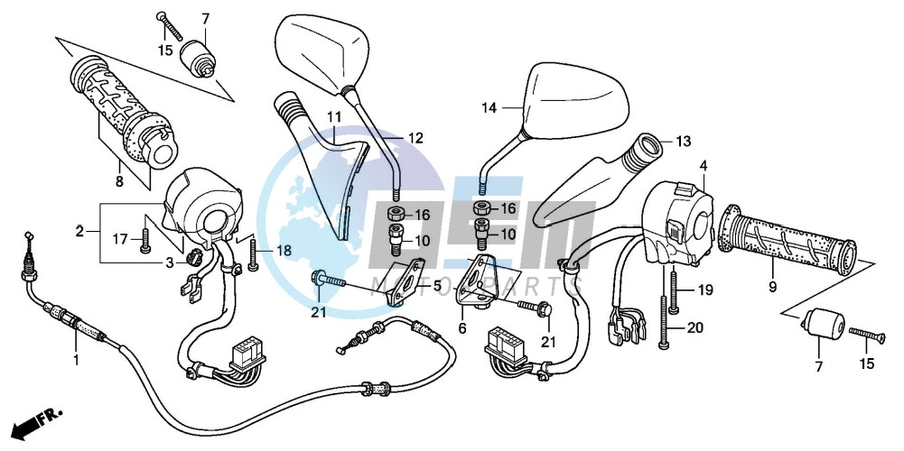 SWITCH/CABLE/MIRROR (FES1257/A7)(FES1507/A7)