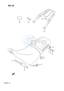 TS200R (E4) drawing SEAT