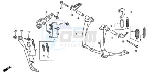 CBR1000F drawing STAND