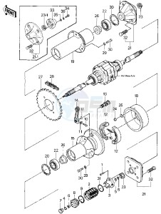 KLT 250 C [PRAIRIE] (C1) [PRAIRIE] drawing REAR HUB_BRAKE_CHAIN -- 83 C1- -