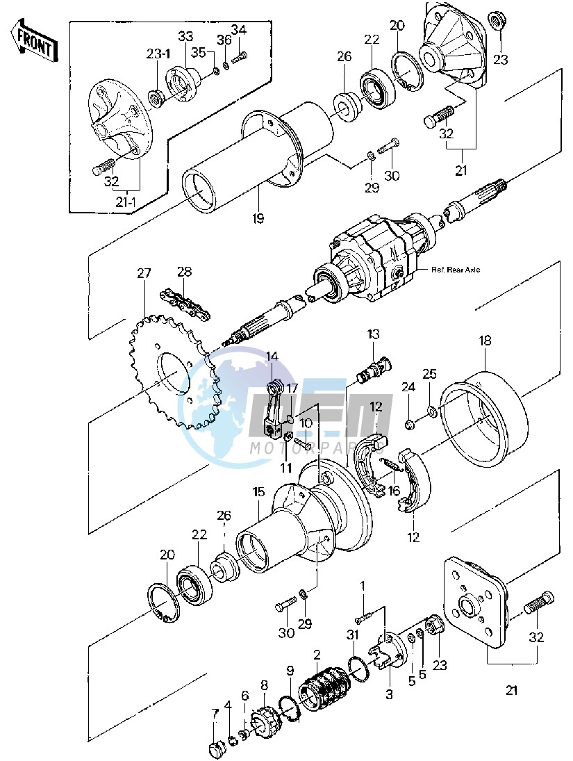 REAR HUB_BRAKE_CHAIN -- 83 C1- -