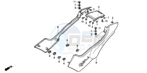 CB250 NIGHTHAWK drawing SIDE COVER