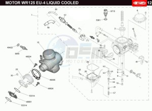 MARATHON-125-PRO-E4-SM-REPLICA-SERIES-AUSTRIA-MARATHON-125-PRO-SM-E4-GREEN-REPLICA-SERIES drawing CARBURETTOR - HT-COIL  EURO4