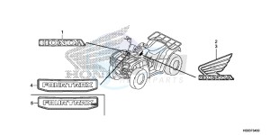 TRX250TMG TRX420 Europe Direct - (ED) drawing MARK