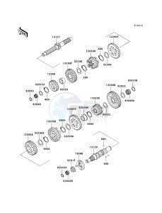 VN 1500 E [VULCAN 1500 CLASSIC] (E2-E6) [VULCAN 1500 CLASSIC] drawing TRANSMISSION-- VNT50AE077439 - - -