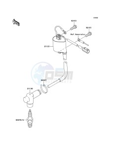 KX85 / KX85 II KX85B8F EU drawing Ignition System