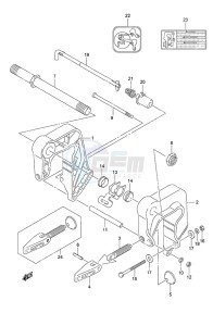 DF 9.9A drawing Clamp Bracket w/Remote Control(Type: R)