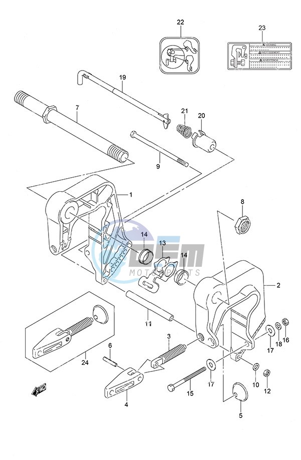 Clamp Bracket w/Remote Control(Type: R)