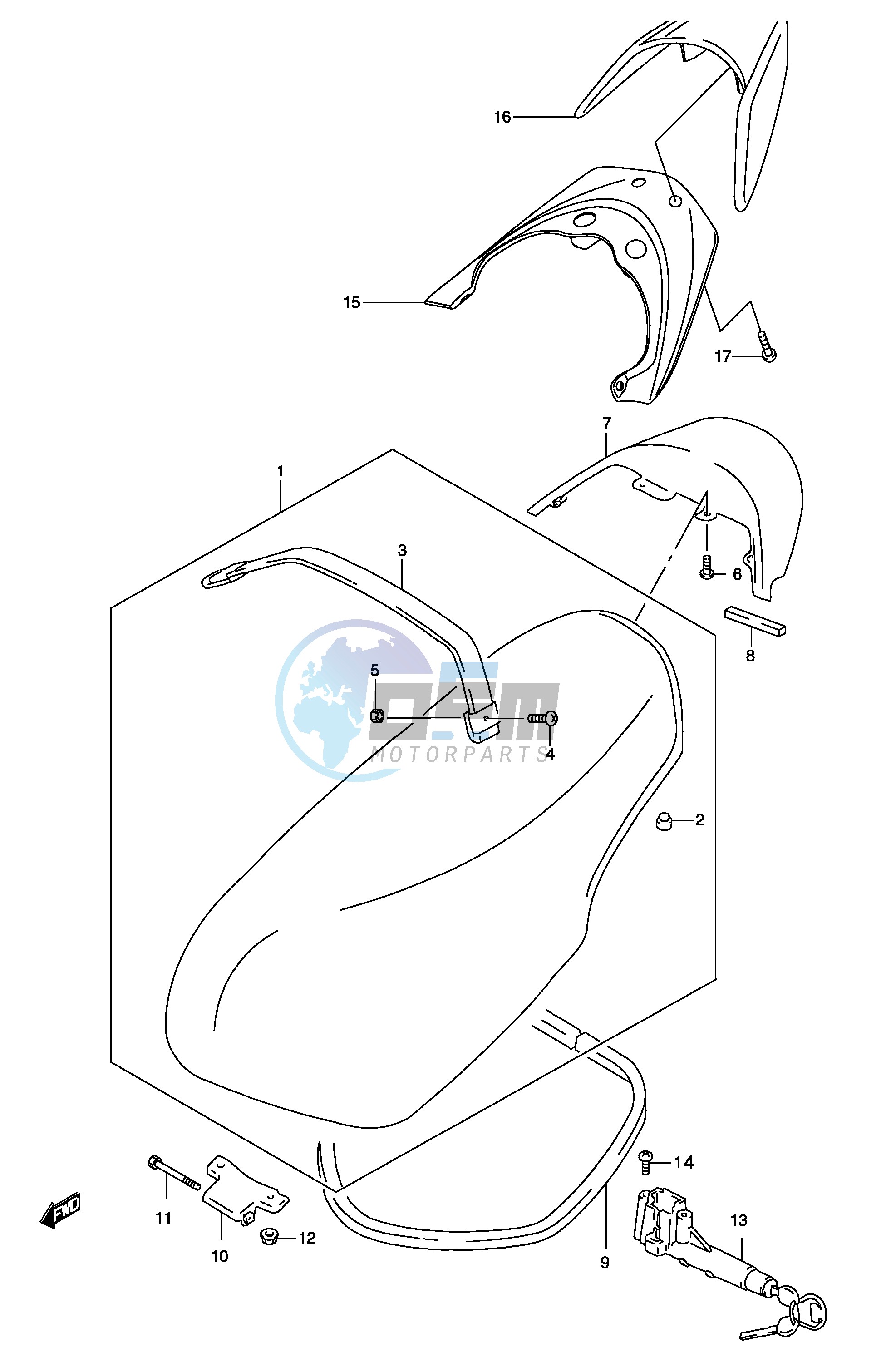 SEAT ASSY  (MODEL K4)