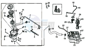 ORBIT III 50 25KMH (L8) NL drawing FUEL TANK -  FUEL GAUGE