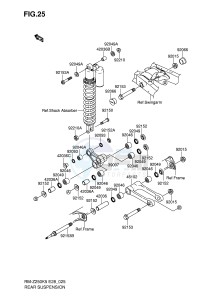 RM-Z250 (E28) drawing REAR SUSPENSION