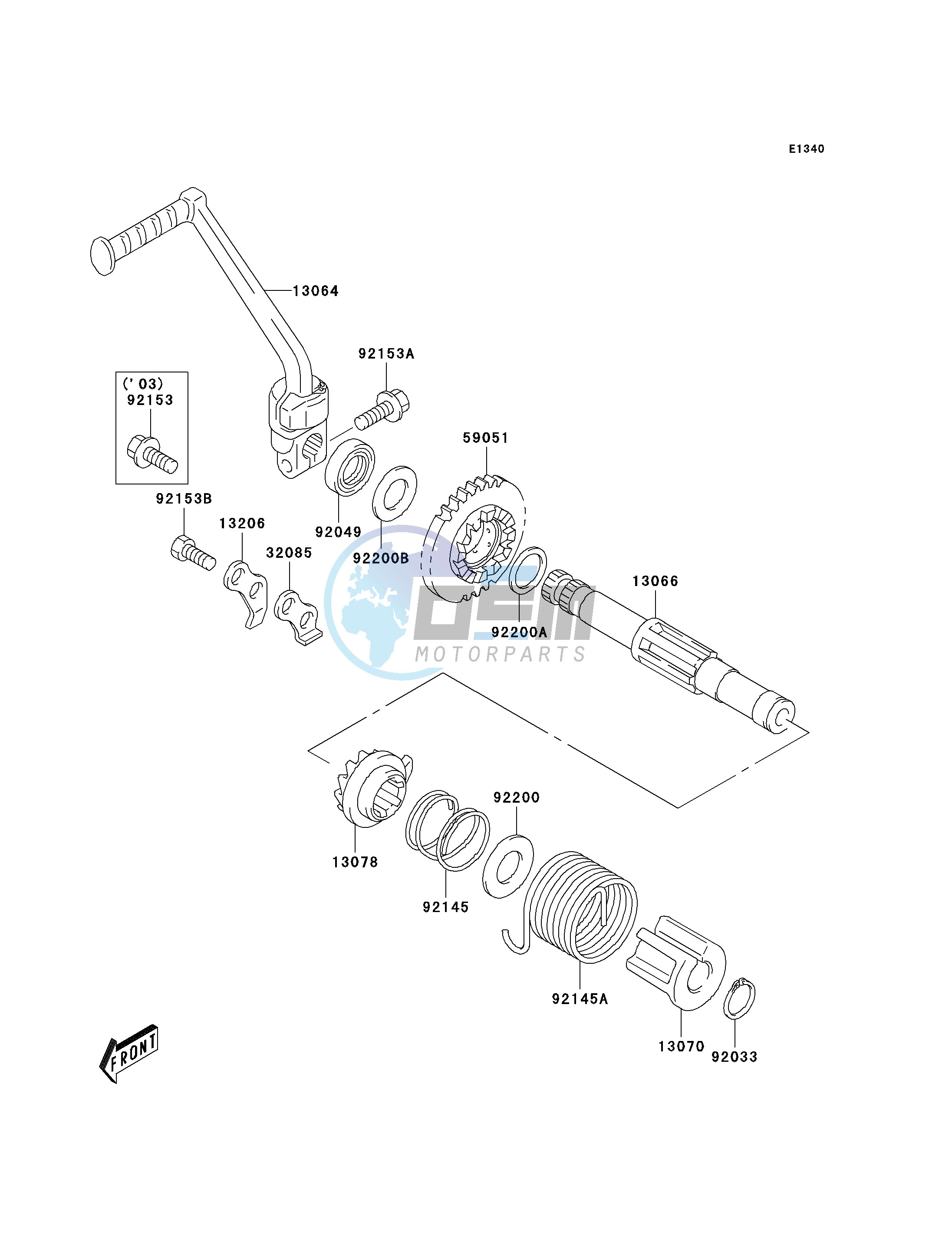 KICKSTARTER MECHANISM