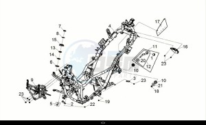 CRUISYM a 250 (LV25W2-EU) (M0) drawing FRAME BODY