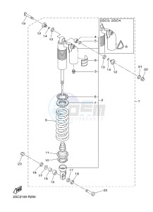 WR450F (2GC2 2GC3 2GC4 2GC4) drawing REAR SUSPENSION