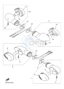 YBR125E (42PK) drawing FLASHER LIGHT