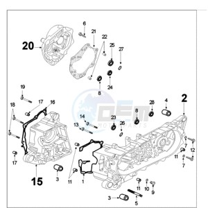 FIGHT 3 4T LE MANS drawing CRANKCASE