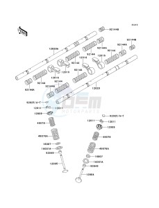 ZX 1100 E [GPZ 1100] (E1-E3) [GPZ 1100] drawing VALVE-- S- -