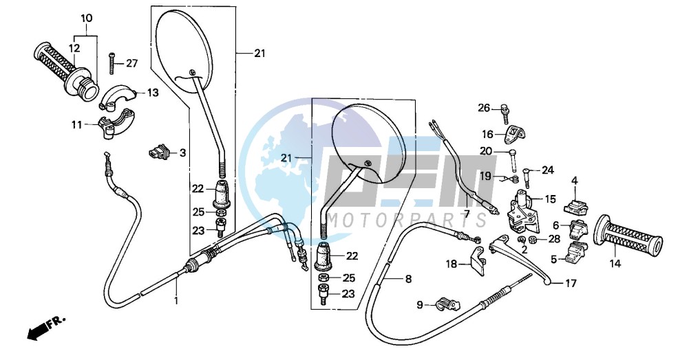 HANDLE LEVER/SWITCH/CABLE (2)