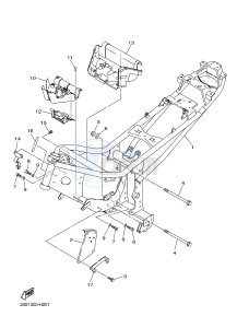 XJ6N 600 XJ6-N (NAKED) (20SL 20SM) drawing FRAME