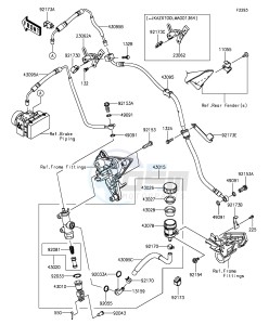 Z1000SX_ABS ZX1000MGF FR GB XX (EU ME A(FRICA) drawing Rear Master Cylinder