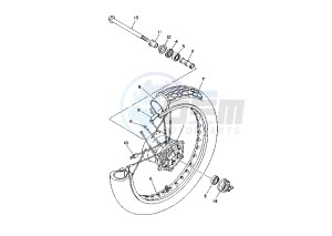 XV VIRAGO 125 drawing FRONT WHEEL