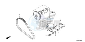 TRX420FMD TRX420 Europe Direct - (ED) drawing CAM CHAIN/TENSIONER