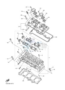 YZF-R1B 1000 (1KBP) drawing CYLINDER HEAD