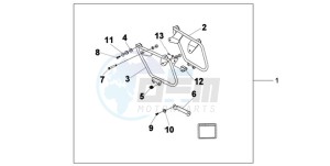 VT750C9 Australia - (U / MME) drawing SADDLEBAG MOUNT B