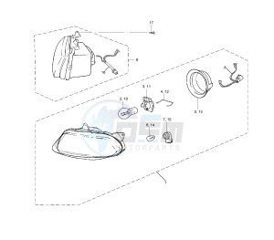 TZR 50 drawing HEADLIGHT