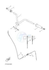 NS50 NITRO (1PH2) drawing STEERING HANDLE & CABLE