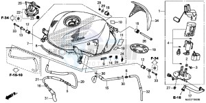 CB650FAE CB650FA 2ED drawing FUEL TANK