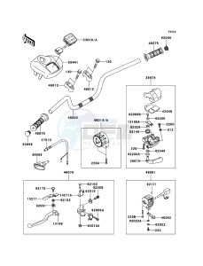 KFX700 KSV700-A2 EU drawing Handlebar