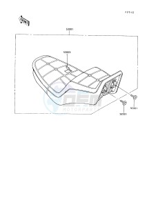 VN 750 A [VULCAN 750] (A10-A14) [VULCAN 750] drawing SEAT